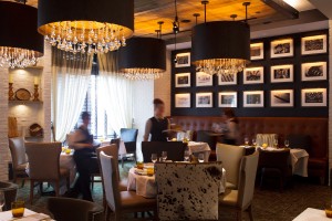 Modern Dining Room. Fine Dining at 1700 Degrees Steakhouse in Harrisburg, PA