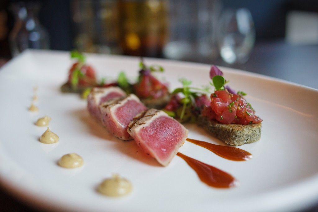 Seared Ahi Tuna. Dinner at 1700 Degrees Steakhouse in Harrisburg, PA